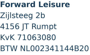 Bedrijfsgegevens Forward Leisure